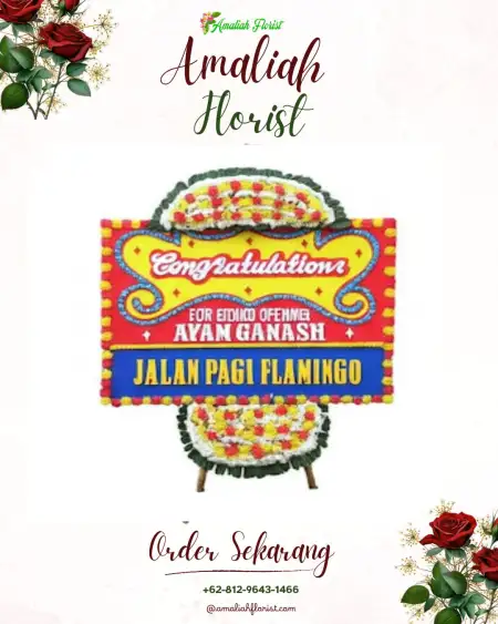 Sewa Papan Bunga Gedung Garuda Pusdiklat Sawangan Depok